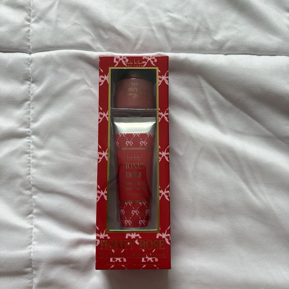 Nicole Miller Honey Rose Lip Balm And Hand Cream New In‎ Box Red